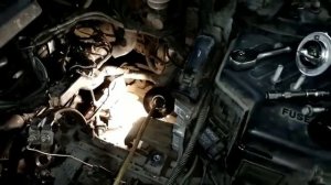 Замена термостата и нижнего патрубка радиатора Hyundai Santa Fe 2012 2.4L