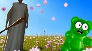 Мишка убегает от Бабки Грени