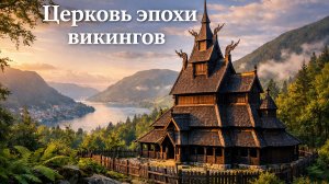 Древняя деревянная церковь в Бергене. Пешая экскурсия, с расслабляющей атмосферой осеннего леса