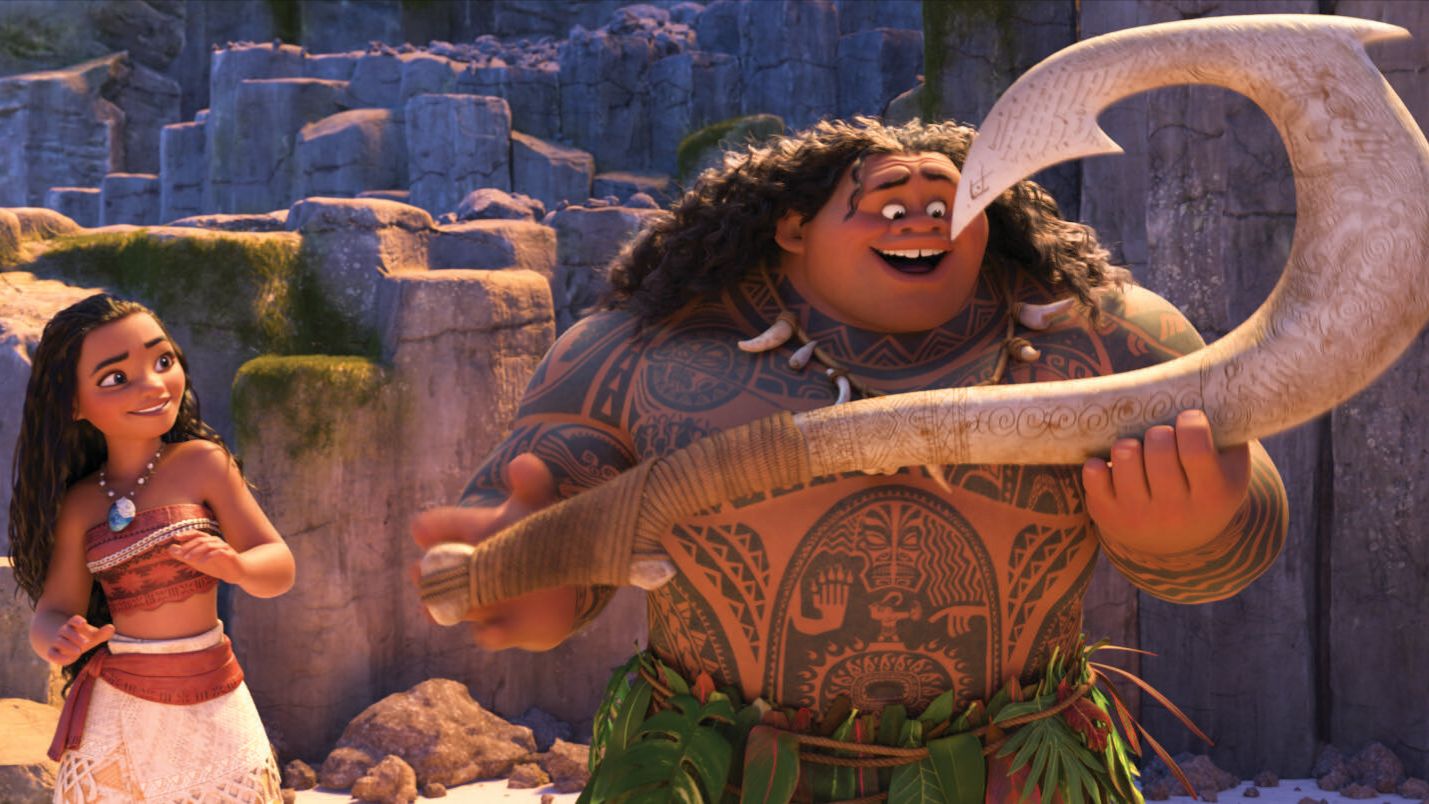 Мауи и Моана сбегают от Таматоа отрывок из мультфильма Моана 2016