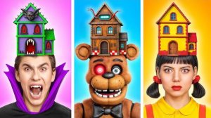 Домики Одного Цвета Челлендж Кукла из Игры в Кальмара vs Фредди | Смешные Моменты от Multi DO Smile