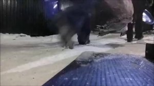 Горка на даче. Декабрь 2016