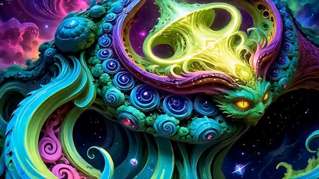 Psychedelic Trance - Space Visualization Mushroom Hallucinations mix 2025 (AI Graphic Visuals)