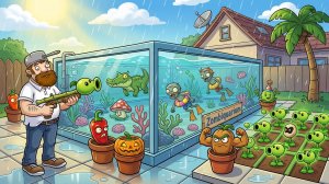 PvZ Зомби против растений Hybrid Remake Plants vs Zombies Битва