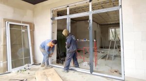 УСТАНАВЛИВАЕМ БОЛЬШОЕ ОКНО ИЗ АЛЮМИНИЯ - ВЫХОД НА ТЕРРАСУ