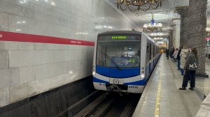 «Перегонка» Метропоезд «Нева» (81-556/557/558) №310 на ст.м.Автово, 2026 год