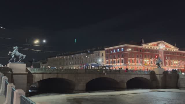 Санкт-Петербург прогулка по набережной Фонтанки - 4K