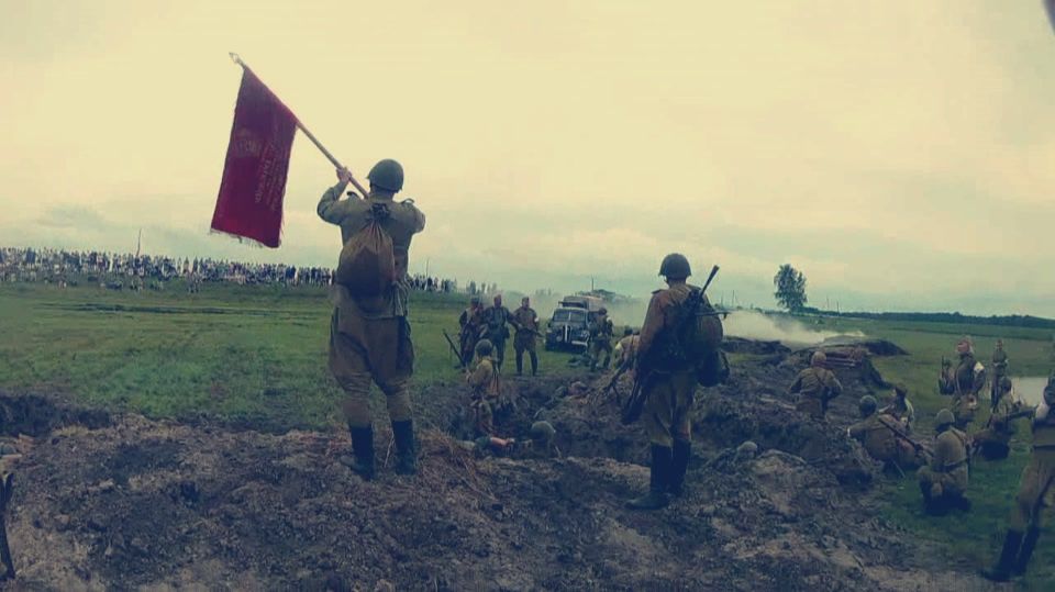 Реконструкторский бой у  Мемориального комплекса Операция Багратион.