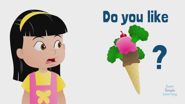 Do You Like Broccoli Ice Cream_ _ Food Song for Kids! _ Super Simple Songs смотреть онлайн