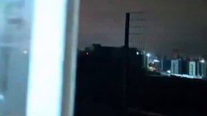 Момент прилёта в израильском городе Арад на юге страны.