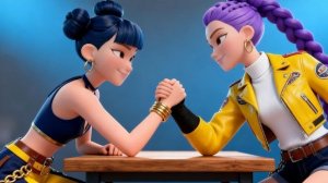 Руми против Зои, кто победит? Охотники на демонов.