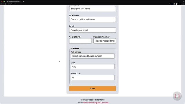 Decoded Frontend - 012 - Basic Form Validation
