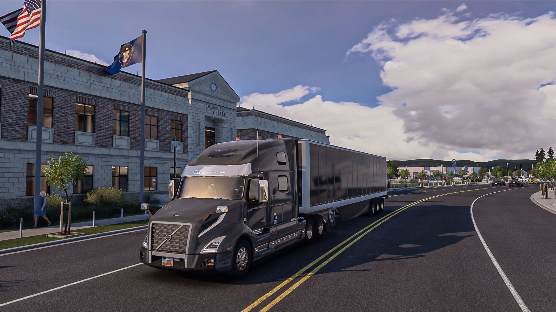 Amerikan Truck Simulator. Купили новый прицеп.