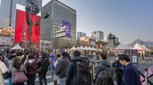 ROAD TO BTS LIVE! Myeongdong to Gwanghwamun： The Massive Crowd Before the Show!