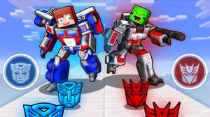 ДЖЕЙ Джей Автобот против Майки Десептикона в игре TRANSFORMERS RUSH. Майнкрафт Мультик