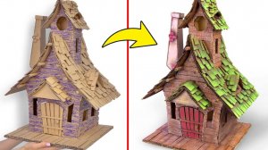Самодельный домик для феи из картона