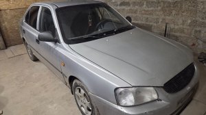 Хундай акцент замена порогов ремонт днища.