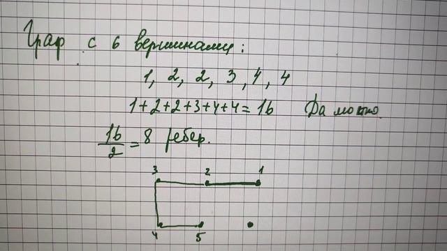Можно ли построить графы степени вершин, которых равны: .mp4