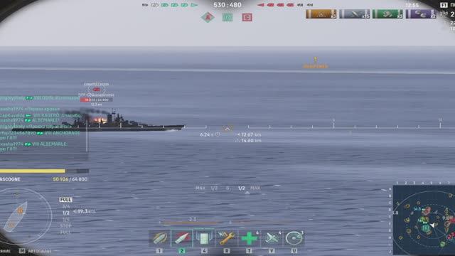 Мир кораблей (World Of WarShips).Линкор Gascogne