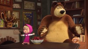 Маша и Медведь - Шишка, лови её! *стреляет вишенкой из игры Морхухн*