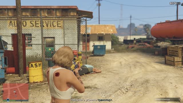 GTA V online. Налет на Cluckin’ Bell  - «Опасное вождение». 4 K UHD