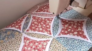 Легкий способ создания блока «Кафедральные окна»! Лоскутное шитье для получения объемного эффекта