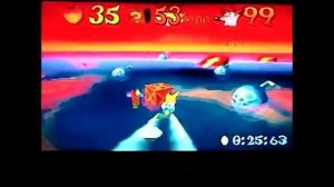 Crash Bandicoot 3- Warped (NTSC-J) Time Trial "Ski Craze" 25:63.WR."Breakthrough". Full version