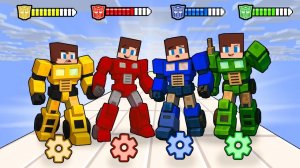 Джей ДЖЕЙ Красный против зеленого, желтый против синего. Майнкрафт Мультик