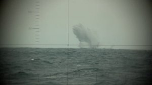 Торпеда подводной лодки KNM Uthaug (Норвегия) выпущена по выведенному из эксплуатации фрегату