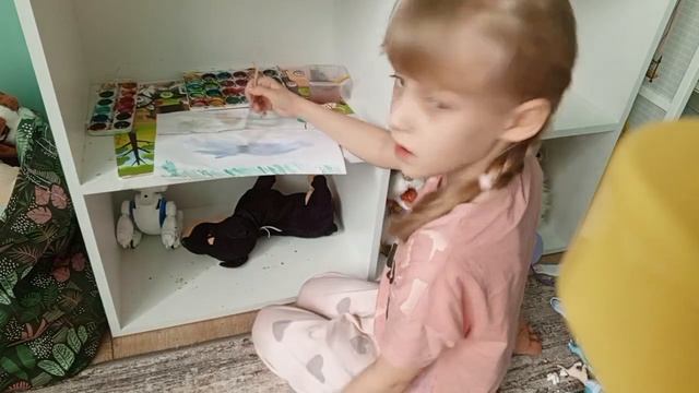 Рисуем джунгли акварелью смотреть онлайн