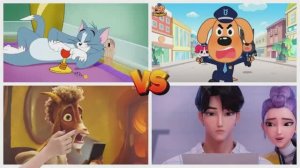 Тайлс Хоп: К-Поп Охотники на демонов против Шерифа Лабрадора и Тома и Джерри 🎵 Музыкальный баттл