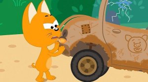 ДРАНДУЛЕТ Котэ - Котенок Котэ - Песенка мультик про машинку и волшебный гараж