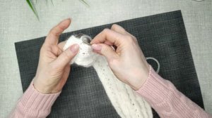 Повязка с кольцом -подшиваем кольцо