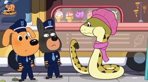 Храбрый шериф Лабрадор, не ешьте грязную еду! Познавательный мультфильм.