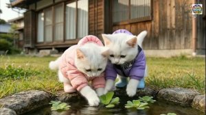 Кошачья семья окружила заботой заболевшую сестренку | Трогательная история до слез