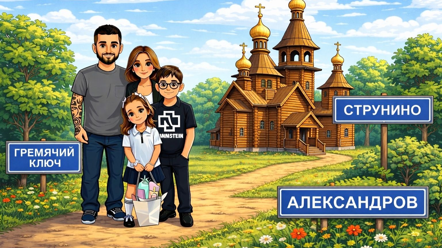 Через Гремячий ключ, Струнино и в Александров смотреть онлайн