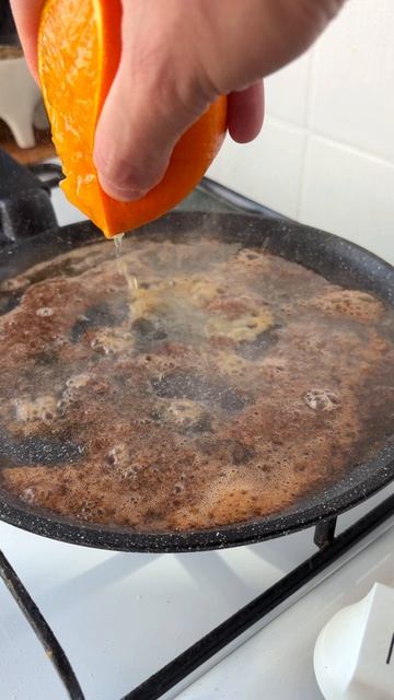 Блины с апельсиновым соком