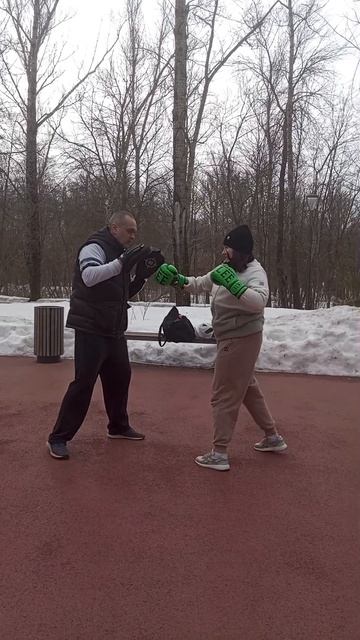 Кельчин Александр, тренирую Алину Хлебникову по боксу. #бокс