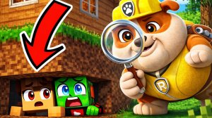 😱 МЫ С ЗОМБАКОМ СПРЯТАЛИСЬ под ДОМОМ ОТ ТОЛСТОГО КРЕПЫША В МАЙНКРАФТЕ!