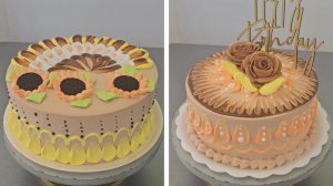 Как украсить торты шоколадным ганашем и кремовыми розами, просто и легко