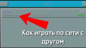 Как играть по сети с другом в World block minicraft 3D