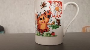 обзор моих кружек и одной тарелки