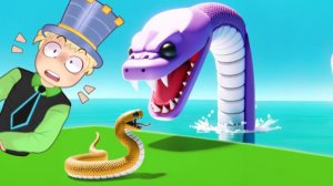 БУДЬ ЗМЕЁЙ! ДОЧКА ВЫРОСЛА до КОРОЛЕВСКОЙ ЗМЕИ и ПРОГЛОТИЛА ПАПУ в Roblox