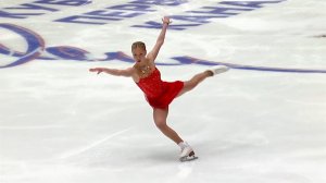 Мария Захарова чисто исполнила четверной тулуп в произвольной программе на Т-Банк Кубке Первого к...