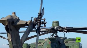 طاقم مروحية من طراز "Mi-28NM" الروسية في مهمة قتالية