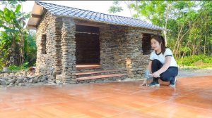 Выкладываю цветочной плиткой полы в каменном доме. Серия 38. Хуан Ли