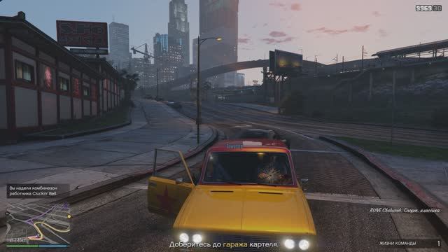 GTA V online. Налет на Cluckin’ Bell  - «Неорганизованная группа». 4 K UHD