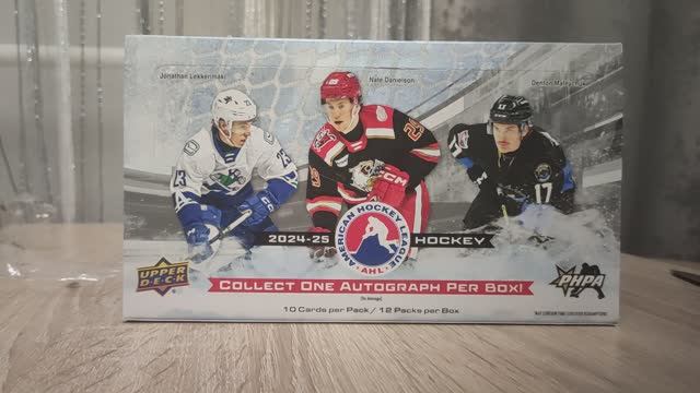 Upper Deck AHL Hockey 2024-2025 (Hobby Box). Распаковка.