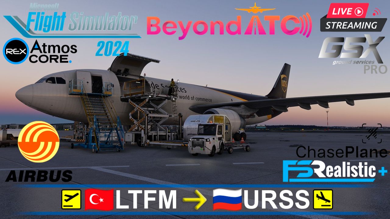 📦ЧЕРНОМОРСКИЙ ГРУЗОВОЙ ЭКСПРЕСС: Стамбул(LTFM) - Сочи(URSS) | Airbus A300 UPS  | Старый трудяга