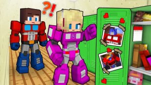 Девушка-десептикон влюбилась в трансформера Джей Джея. Майнкрафт Мультик